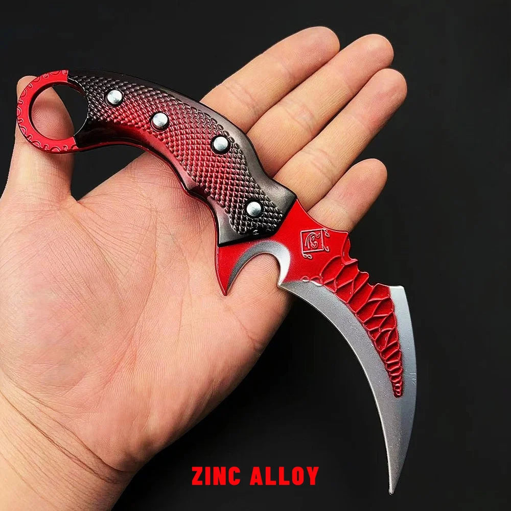 FPS game-inspired metal switchblade for roleplay and cosplay

