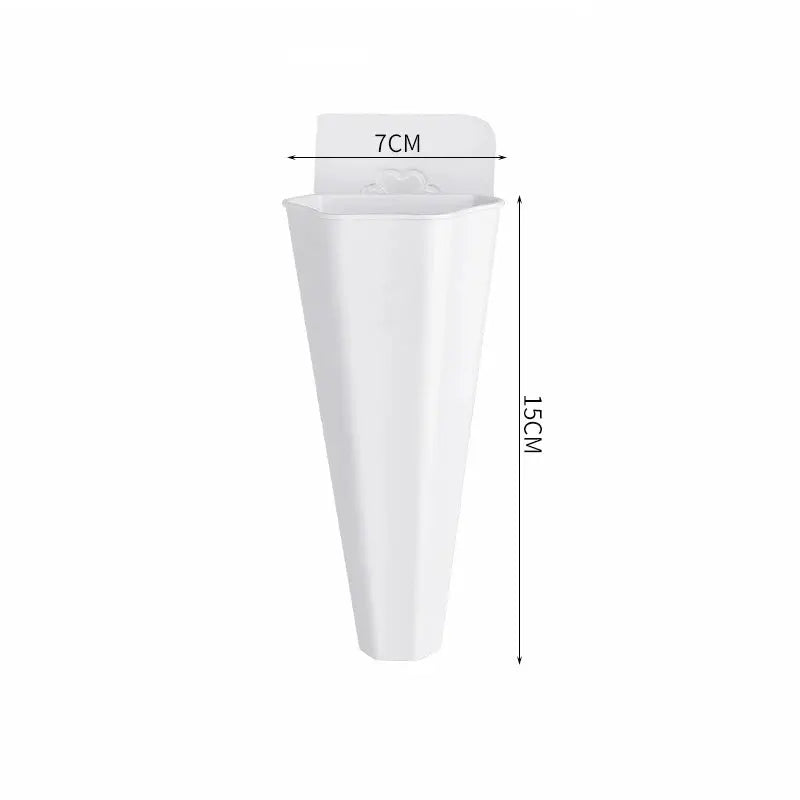 Compact plastic wall pot for home greenery