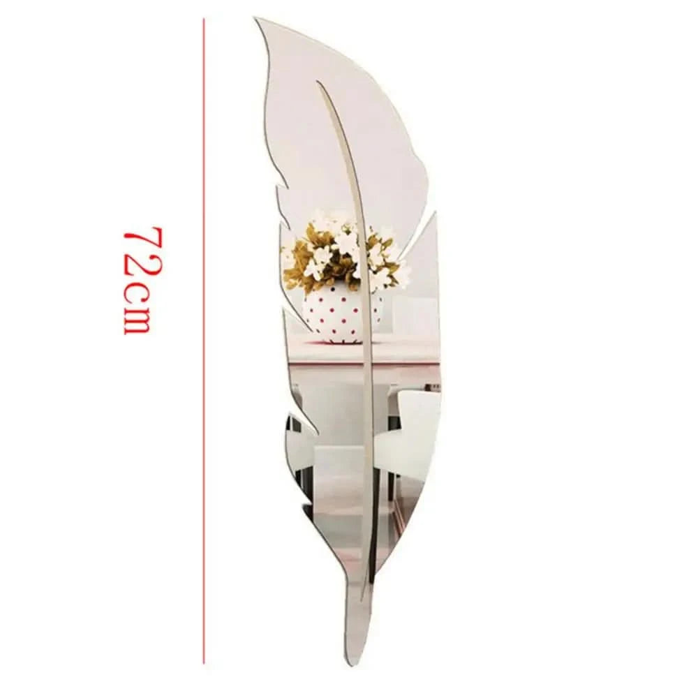 Boho style feather wall decoration