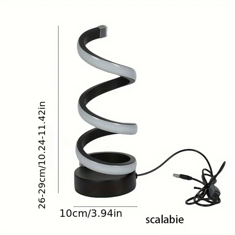 Brightness-controlled modern LED table light