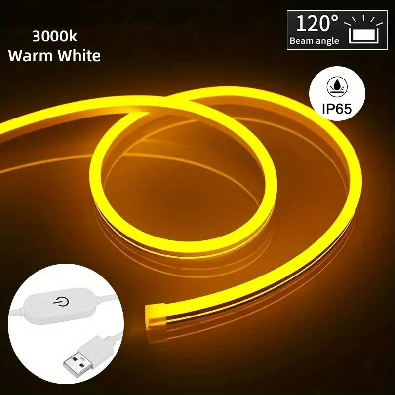Silicone LED strip light for indoor and outdoor