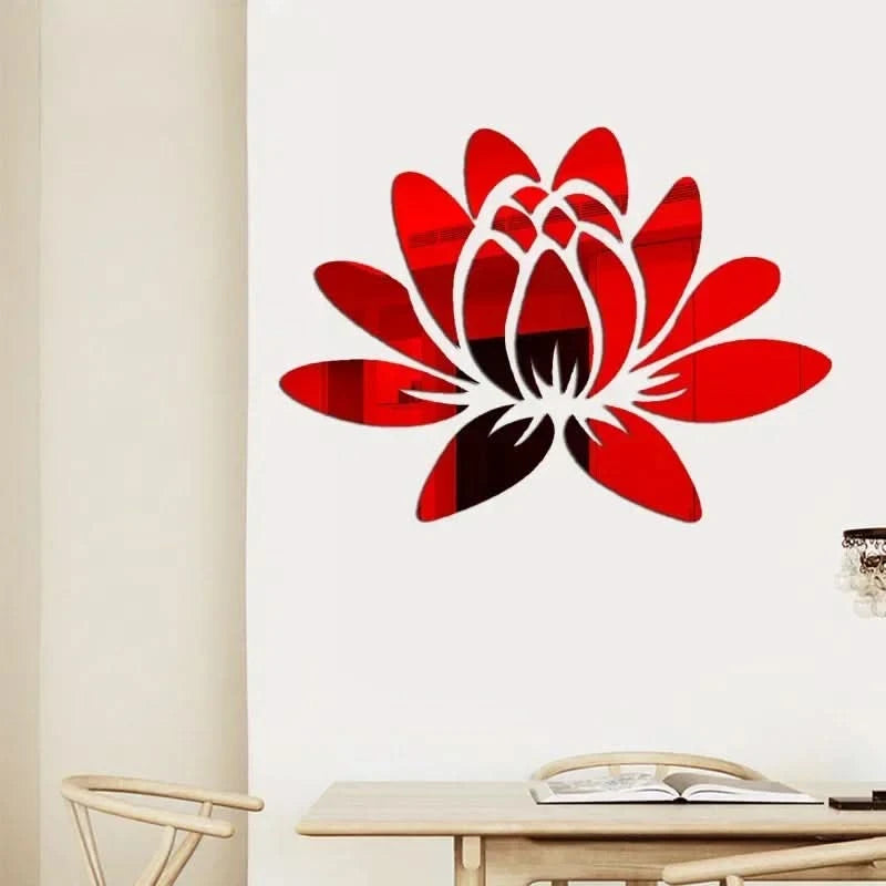 Spiritual lotus wall decoration for yoga room