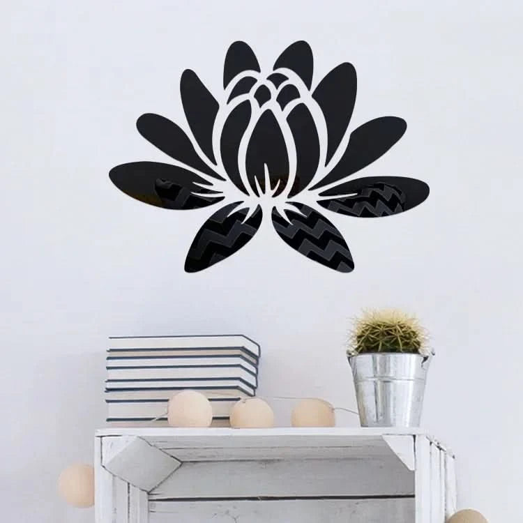 Stylish lotus wall sticker for home interiors