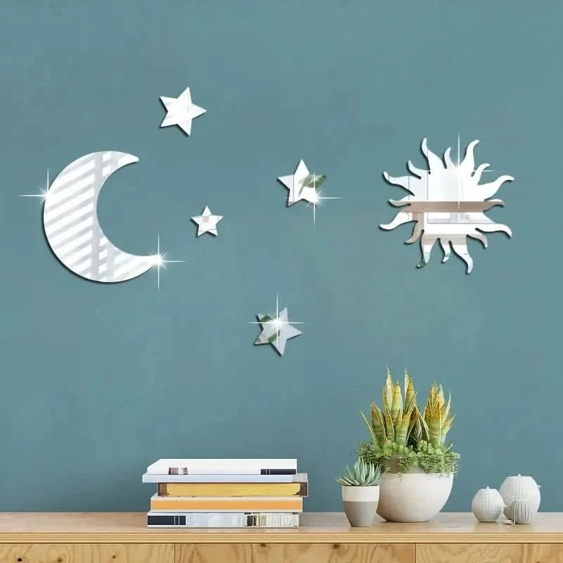 Removable mirror stickers for bedroom