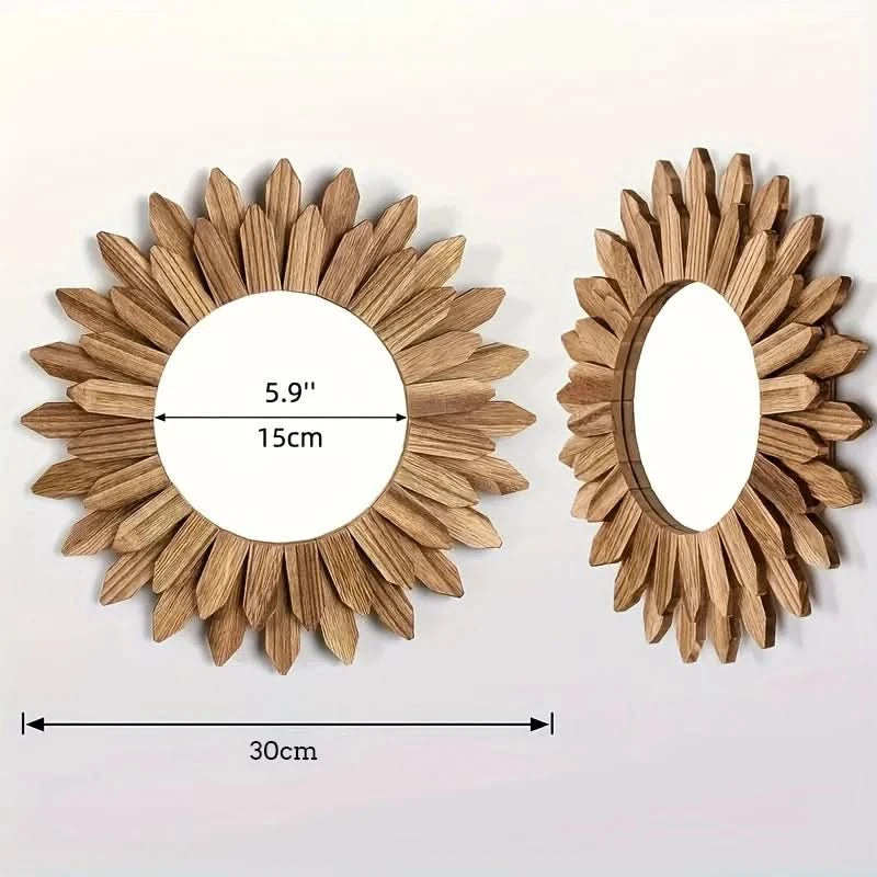 Boho wall mirror for bedroom décor