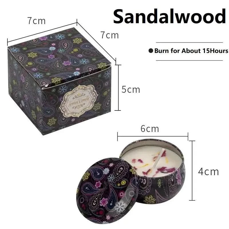 vintage scented candles Set – Floral Fragrance Jar Candles for Gifts & Home Décor (1/4PCS) arthaya