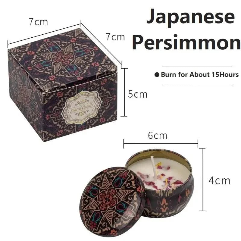 vintage scented candles Set – Floral Fragrance Jar Candles for Gifts & Home Décor (1/4PCS) arthaya