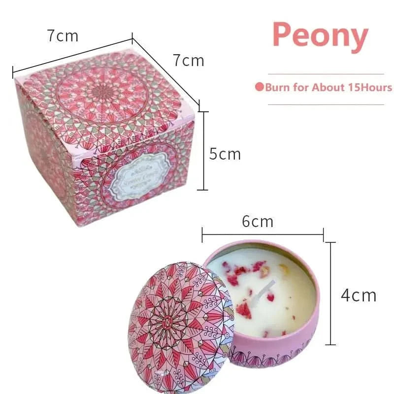 vintage scented candles Set – Floral Fragrance Jar Candles for Gifts & Home Décor (1/4PCS) arthaya