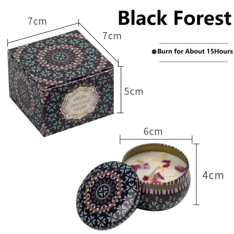 vintage scented candles Set – Floral Fragrance Jar Candles for Gifts & Home Décor (1/4PCS) arthaya