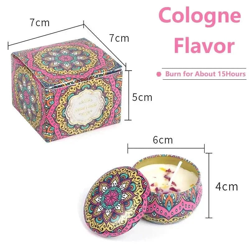 vintage scented candles Set – Floral Fragrance Jar Candles for Gifts & Home Décor (1/4PCS) arthaya
