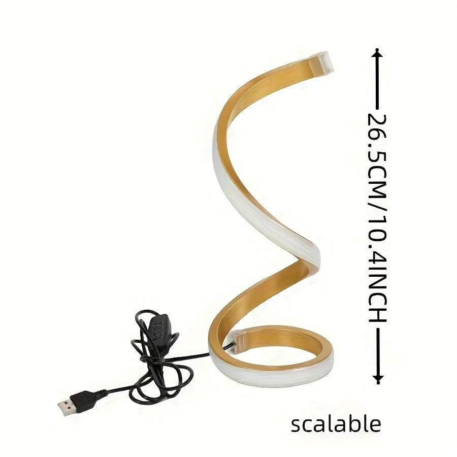 Elegant minimalist LED light for work desk