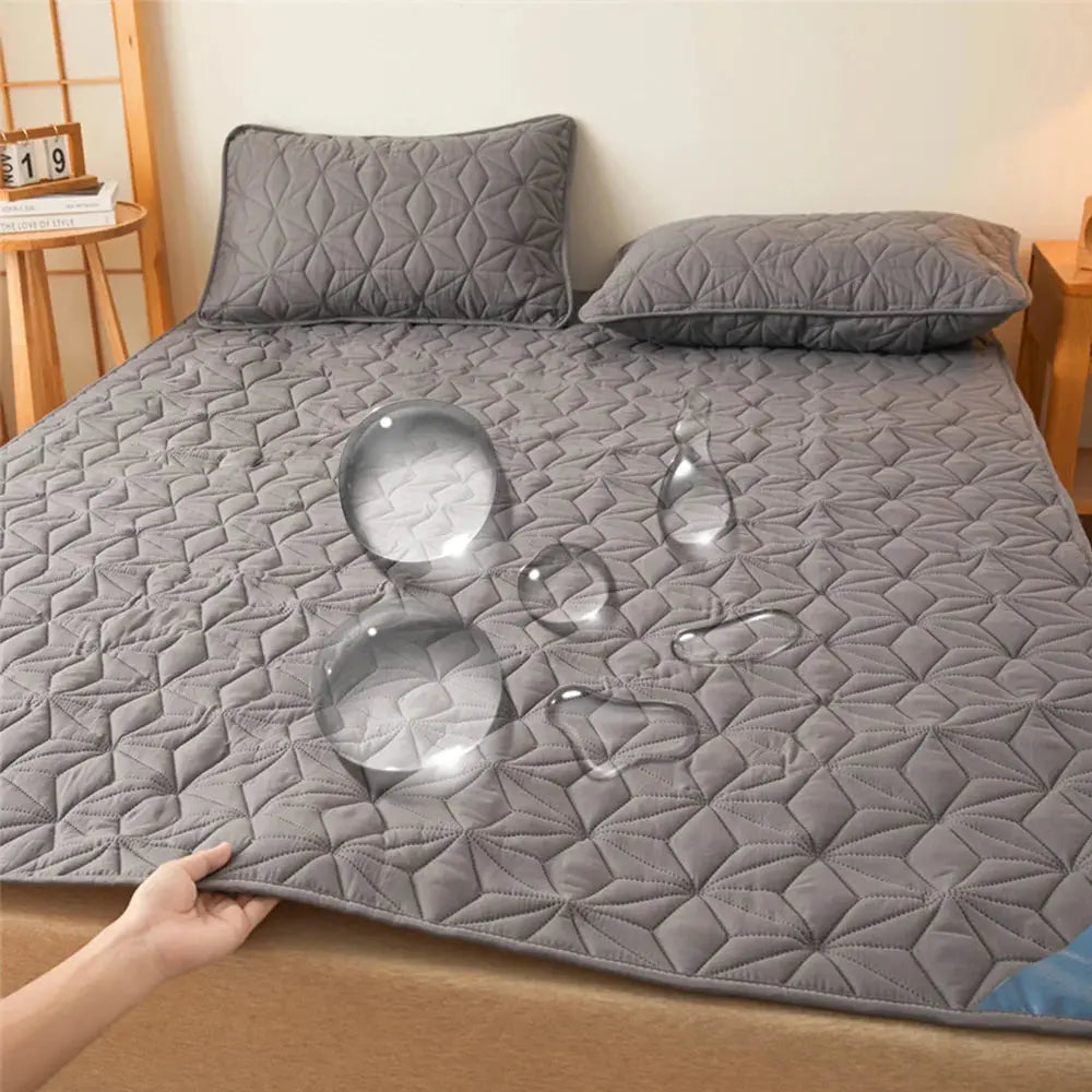 Waterproof quilted mattress topper for winter

