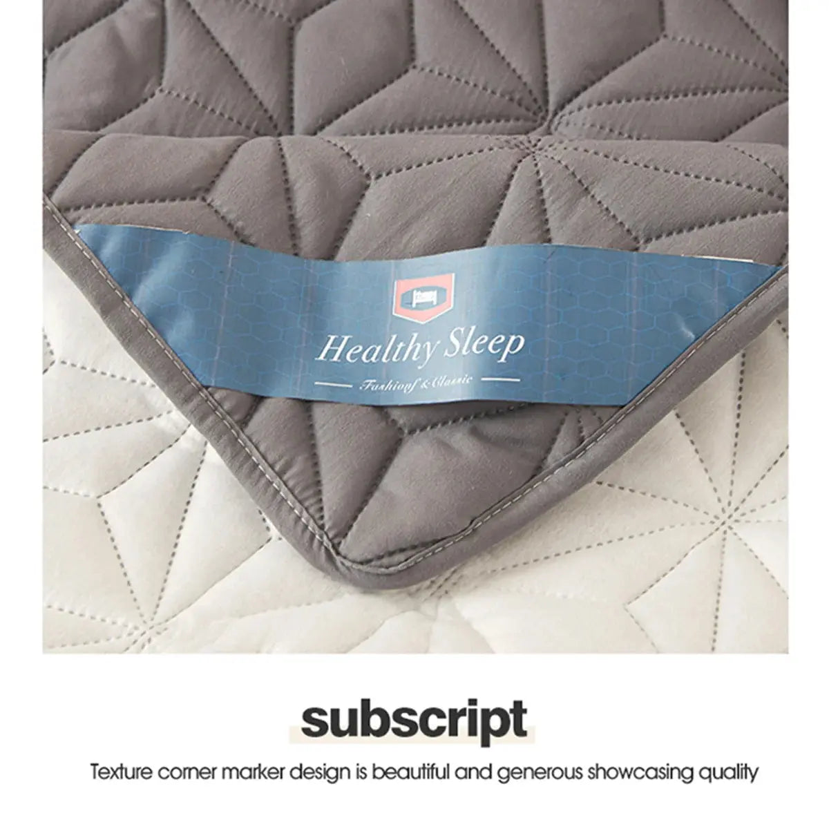 160cm quilted mattress cover for double bed